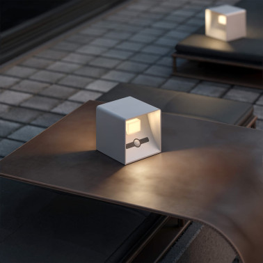 BENEITO FAURE LEK Sensor Aplique con Batería Blanco