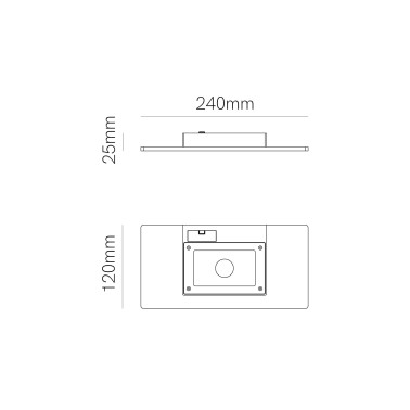 BENEITO FAURE MINI PLA Aplique de Pared Blanco 20W