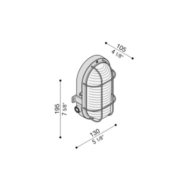 LOMBARDO TARTARUGA Oval 195 3 Entradas Gris