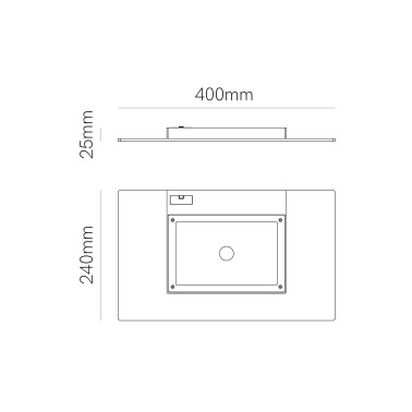 BENEITO FAURE PLA XL Aplique de Pared Corten 35W