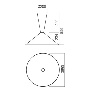 REDO KONOS Ø650 Plafón Verde