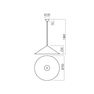 REDO KONOS 750 Colgante Blanco