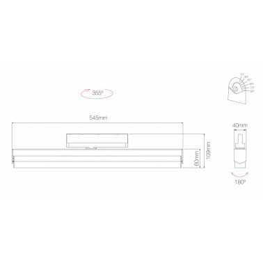 BENEITO FAURE TRAM 3PH Proyector Blanco 30W
