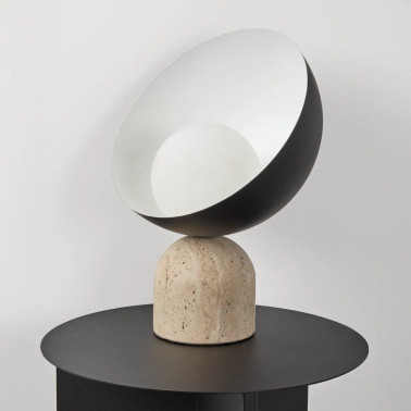 MAYTONI TAVO Sobremesa de Piedra con Pantalla