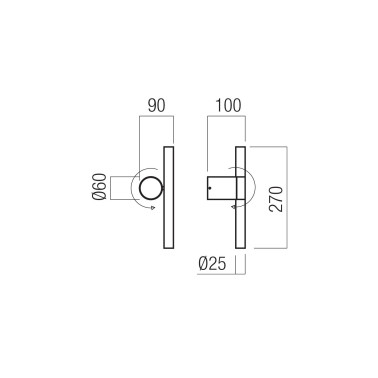REDO PRAXI LED 270 Aplique Varios Acabados