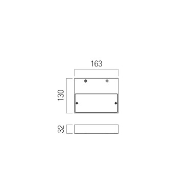REDO APEX LED 163 Aplique Varios Acabados 3000K