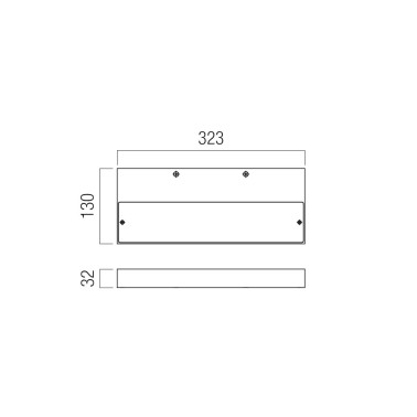 REDO APEX LED 323 Aplique Varios Acabados 3000K