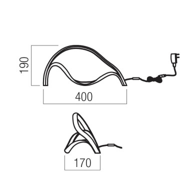 REDO TEMPEST LED 190 Sobremesa Varios Acabados