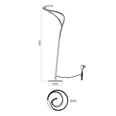 REDO TEMPEST LED 1600 Pie Varios Acabados