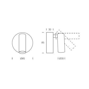 ONOK BEDSIDE WALL Aplique de Lectura Negro-Oro USB-C