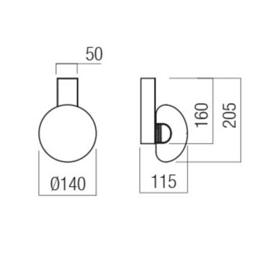 REDO SINCLAIR LED 205 Aplique Varios Acabados 3000K