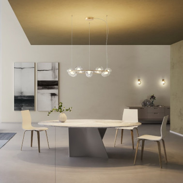 REDO SINCLAIR LED Ø800 8L Colgante Varios Acabados 3000K