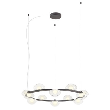 REDO SINCLAIR LED Ø800 12L Colgante Varios Acabados 3000K