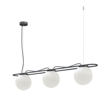 EXO LIGHTING OXY Colgante 3L Negro-Opal