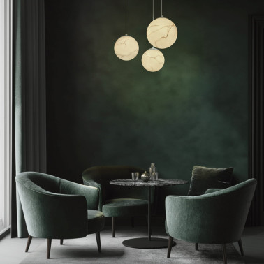 EXO LIGHTING OXY 250 Colgante Blanco-Opal Alabastro