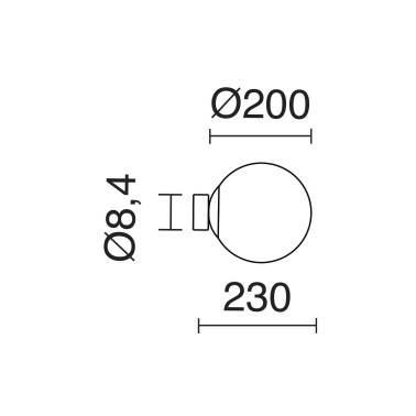 EXO LIGHTING OXY Aplique Blanco-Opal
