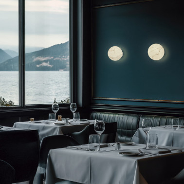 EXO LIGHTING OXY Aplique Blanco-Opal Alabastro