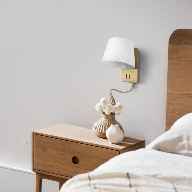 SULION NABIA Aplique Lector Latón 3000K