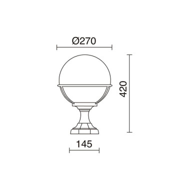 DOPO CLIC-CLAC GLOBO Sobremuro Clásico Blanco