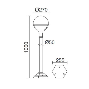 DOPO CLIC-CLAC GLOBO Baliza Clásica Negro