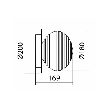 MDC CIAO Aplique de Pared Negro Mate