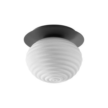 MDC CIAO Plafón de Techo Negro Mate