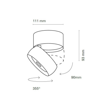 NEXIA EYE DOWN Proyector Blanco Orientable