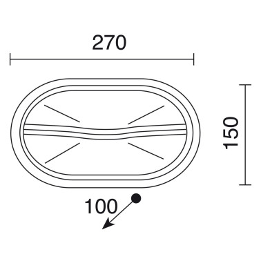 CRISTHER PLAFF HOOD Aplique Blanco IP65