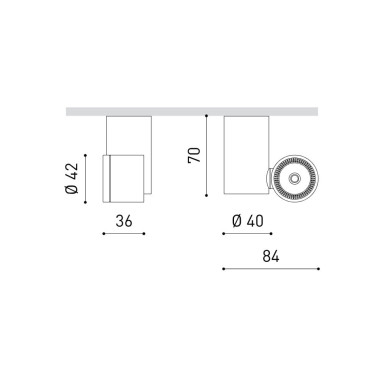 ARKOSLIGHT iO Surface Proyector Blanco Texturado