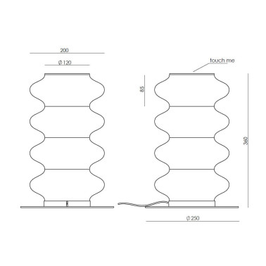AROMAS VITREE Sobremesa de Vidrio Transparente