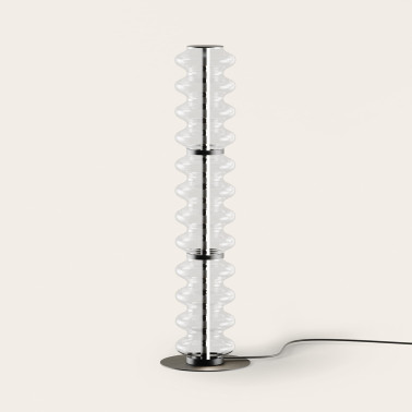 AROMAS VITREE Lámpara de Pie de Vidrio Transparente