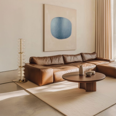 AROMAS VITREE Lámpara de Pie de Vidrio Transparente