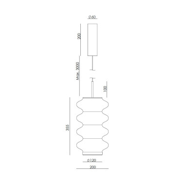 AROMAS VITREE Colgante de Vidrio Transparente