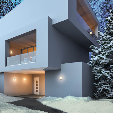 REDO QUADRIS 250 Aplique Gris Oscuro 2700K-3000K