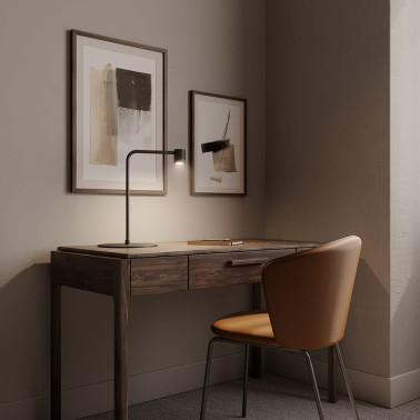 AROMAS TEA Lámpara Sobremesa Metal-Mármol