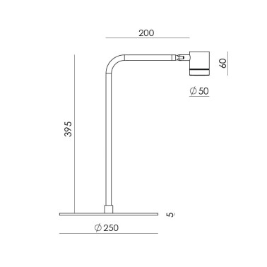 AROMAS TEA Lámpara Sobremesa Metal-Mármol