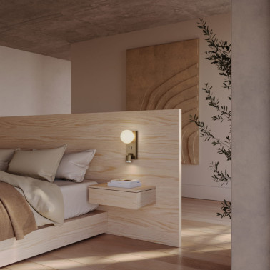 AROMAS TEA DOBLE Aplique Lector Metal-Mármol