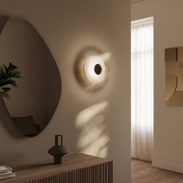 AROMAS ANZA Aplique LED de Alabastro-Mármol