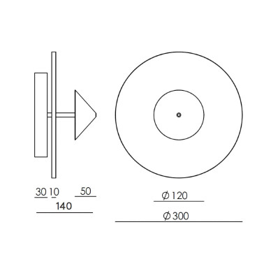 AROMAS ANZA Aplique LED de Alabastro-Mármol