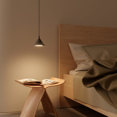 AROMAS ANZA Colgante Individual Acero-Mármol