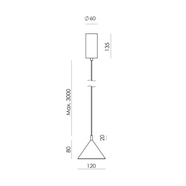 AROMAS ANZA Colgante Individual Acero-Mármol