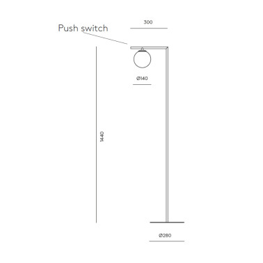 AROMAS ENDO Lámpara de Pie Articulada