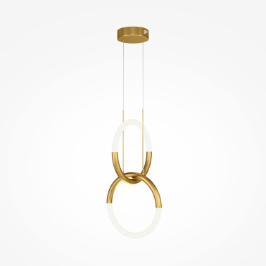 MAYTONI NODE Colgante Entrelazado Dorado 18W