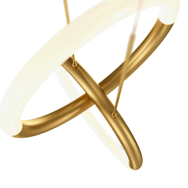 MAYTONI NODE Colgante Entrelazado Dorado 18W