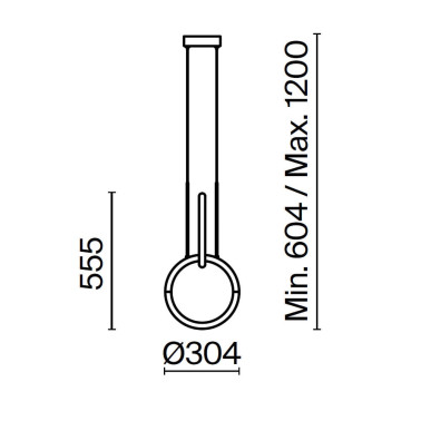 MAYTONI NODE Colgante Entrelazado Dorado 18W