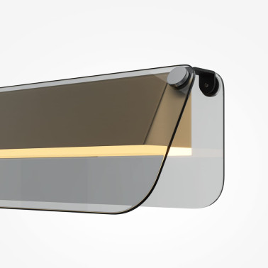 MAYTONI FLAT 430 Aplique de Vidrio Gris Fumé 10W