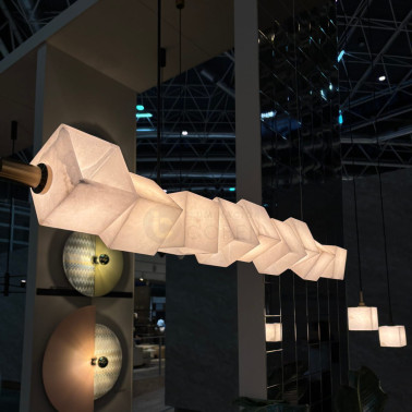 AROMAS CUBIC Colgante Lineal de Alabastro