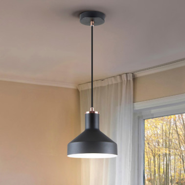 I3 IRIAS Colgante Negro/Cobre Ø18