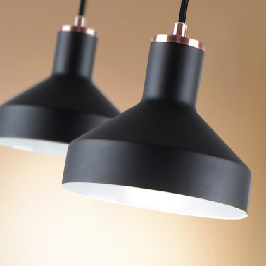 I3 IRIAS Colgante Negro/Cobre Ø18