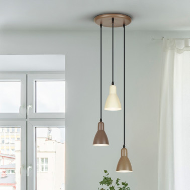 I3 AFRA Colgante Marrón 3L